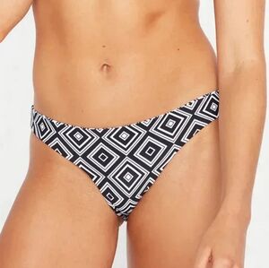 Volcom ✨️BNWT✨️ 'Retrospectacle' Bikini Bottoms, Small, Black/White GEO Print